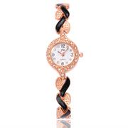 Leaf bracelet quartz wrist watch