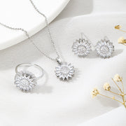 High End Jewelry Set Necklace Earrings Ring