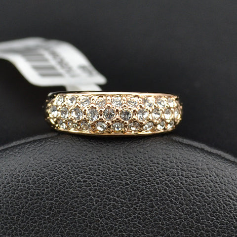 Women's Simple Fashion Pave Spot Drill Ring