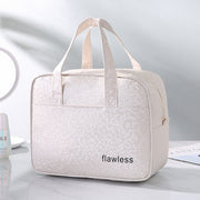 Large-capacity Cosmetic Storage Bag Large Makeup Bag Zipper Pouch Travel Cosmetic Organizer Outdoor Travel Picnic Bag Insulation Ice Bag Student Lunch Bag